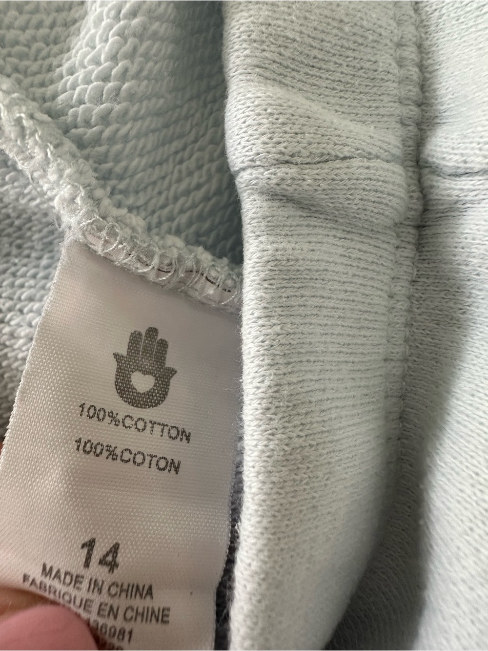 Spiritual Gangster Light Blue Sweatpant Joggers Size 14 Girls 100% Cotton - Picture 4 of 8